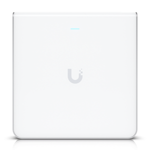 Ubiquiti, U6 Enterprise In-Wall, Wall-mounted WiFi 6E AP with 10 spatial streams, 6 GHz support, and a built-in 4-port switch (U6-Enterprise-IW)